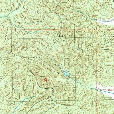 United States Geological Survey Four Corners, MS (1989, 24000-Scale) digital map