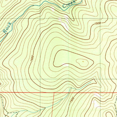 United States Geological Survey Four Corners Rock, CA (1981, 25000-Scale) digital map