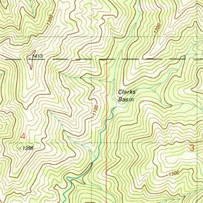 United States Geological Survey Four Corners Rock, CA (1981, 25000-Scale) digital map