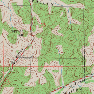 United States Geological Survey Four Corners, WI (1983, 24000-Scale) digital map