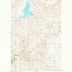 United States Geological Survey Four Horns Lake, MT (1968, 24000-Scale) digital map