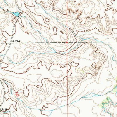 United States Geological Survey Four Horns Lake, MT (1968, 24000-Scale) digital map