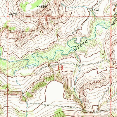 United States Geological Survey Four Horns Lake, MT (1968, 24000-Scale) digital map