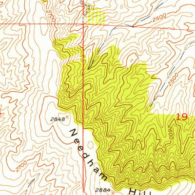 United States Geological Survey Four Lakes, WA (1954, 24000-Scale) digital map