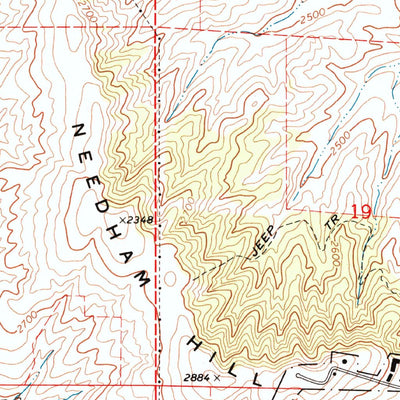 United States Geological Survey Four Lakes, WA (1973, 24000-Scale) digital map
