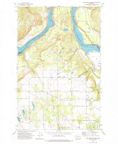 United States Geological Survey Four Mound Prairie, WA (1973, 24000-Scale) digital map