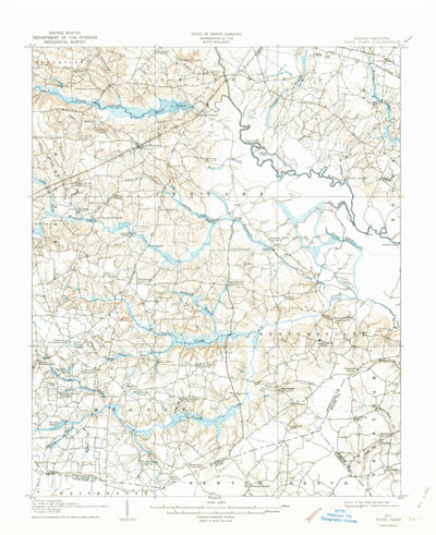 United States Geological Survey Four Oaks, NC (1908, 62500-Scale) digital map