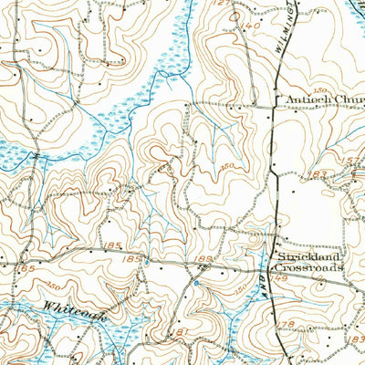 United States Geological Survey Four Oaks, NC (1908, 62500-Scale) digital map