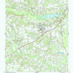 United States Geological Survey Four Oaks, NC (1986, 24000-Scale) digital map