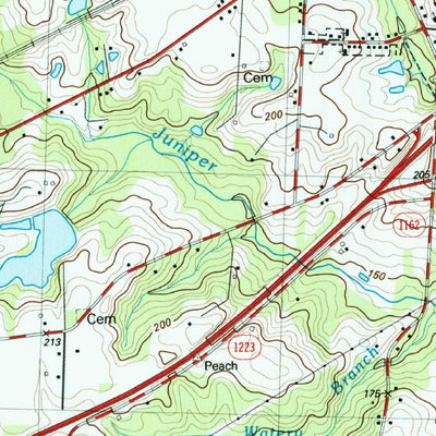 United States Geological Survey Four Oaks, NC (1986, 24000-Scale) digital map