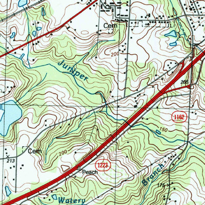 United States Geological Survey Four Oaks, NC (1997, 24000-Scale) digital map