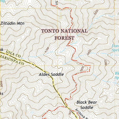 United States Geological Survey Four Peaks, AZ (2021, 24000-Scale) digital map