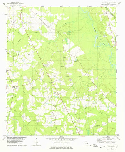 United States Geological Survey Four Points, GA (1978, 24000-Scale) digital map