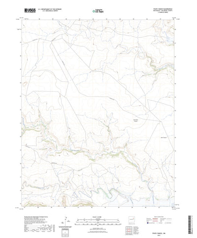 United States Geological Survey Four V Ranch, NM (2023, 24000-Scale) digital map