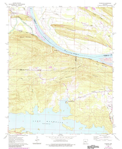 United States Geological Survey Fourche, AR (1961, 24000-Scale) digital map
