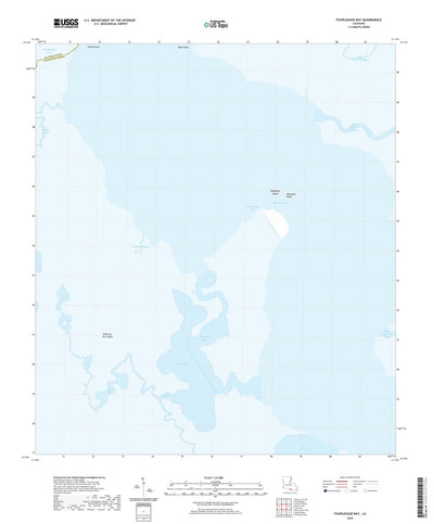 United States Geological Survey Fourleague Bay, LA (2020, 24000-Scale) digital map