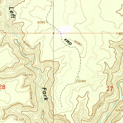 United States Geological Survey Fourmile Bench, UT (1968, 24000-Scale) digital map