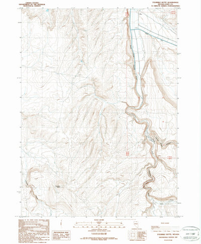 United States Geological Survey Fourmile Butte, NV (1987, 24000-Scale) digital map