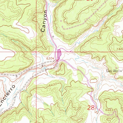 United States Geological Survey Fourmile Canyon, NM (1963, 24000-Scale) digital map