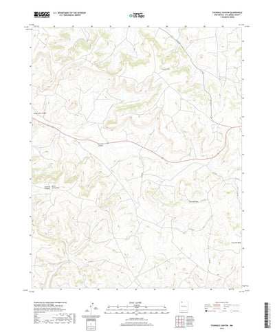 United States Geological Survey Fourmile Canyon, NM (2020, 24000-Scale) digital map