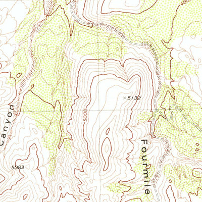 United States Geological Survey Fourmile Canyon, NV (1979, 24000-Scale) digital map