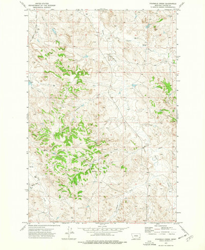 United States Geological Survey Fourmile Creek, MT (1973, 24000-Scale) digital map