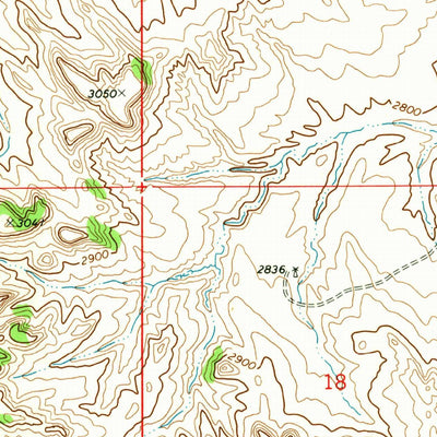 United States Geological Survey Fourmile Creek, MT (1973, 24000-Scale) digital map