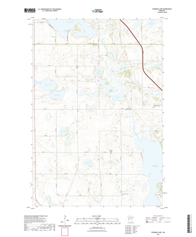 United States Geological Survey Fourmile Lake, MN (2022, 24000-Scale) digital map