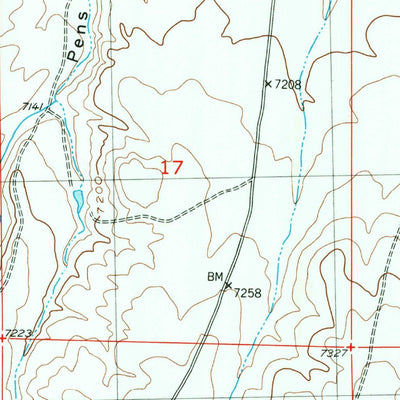 United States Geological Survey Fourmile Point, WY (1953, 24000-Scale) digital map