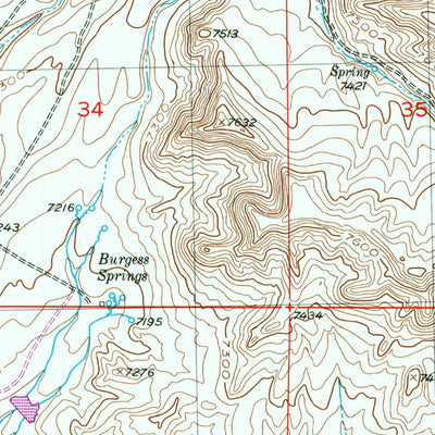 United States Geological Survey Fourmile Point, WY (1953, 24000-Scale) digital map