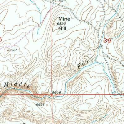 United States Geological Survey Fourmile Ridge, WY (1953, 24000-Scale) digital map