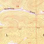 United States Geological Survey Fourmile, SD (1954, 24000-Scale) digital map