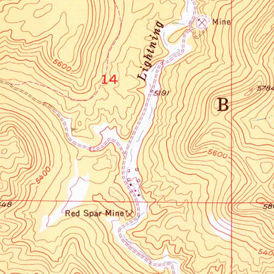 United States Geological Survey Fourmile, SD (1954, 24000-Scale) digital map