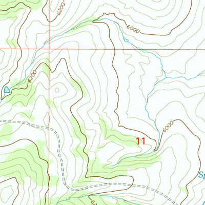 United States Geological Survey Fourmile Spring, MT (1995, 24000-Scale) digital map