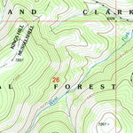 United States Geological Survey Fourmile Spring, MT (1995, 24000-Scale) digital map