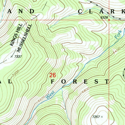 United States Geological Survey Fourmile Spring, MT (1995, 24000-Scale) digital map