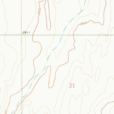 United States Geological Survey Fourteenmile Coulee NE, MT (1969, 24000-Scale) digital map