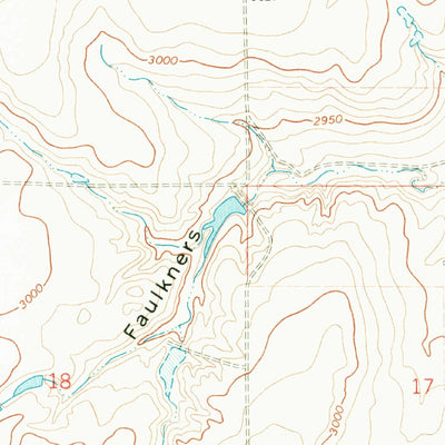 United States Geological Survey Fourteenmile Coulee NE, MT (1969, 24000-Scale) digital map