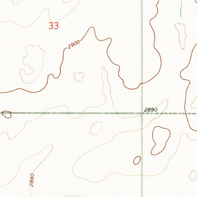 United States Geological Survey Fourteenmile Coulee SW, MT (1969, 24000-Scale) digital map