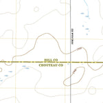 United States Geological Survey Fourteenmile Coulee SW, MT (2020, 24000-Scale) digital map