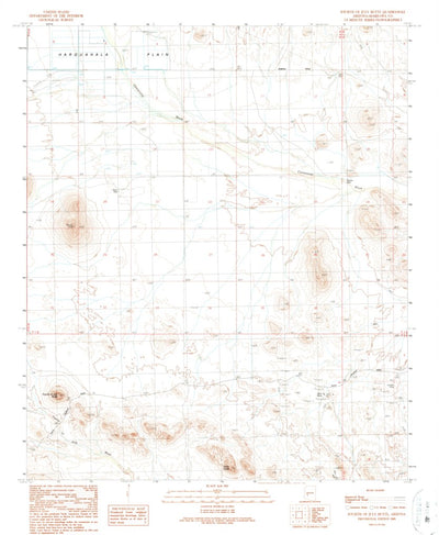 United States Geological Survey Fourth Of July Butte, AZ (1989, 24000-Scale) digital map