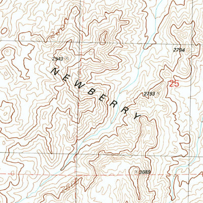 United States Geological Survey Fourth Of July Mountain, NV (1989, 24000-Scale) digital map