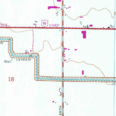 United States Geological Survey Fowler, AZ (1952, 24000-Scale) digital map