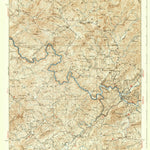 United States Geological Survey Fowler Bend, NC-TN (1938, 62500-Scale) digital map