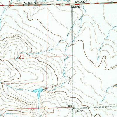 United States Geological Survey Fowler Coulee NW, MT (1967, 24000-Scale) digital map
