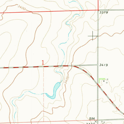 United States Geological Survey Fowler Coulee SW, MT (1967, 24000-Scale) digital map