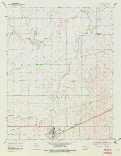 United States Geological Survey Fowler, KS (1969, 24000-Scale) digital map