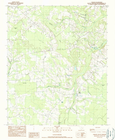 United States Geological Survey Fowler, SC (1990, 24000-Scale) digital map