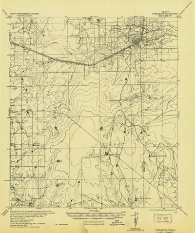 United States Geological Survey Fowlerton, TX (1942, 62500-Scale) digital map