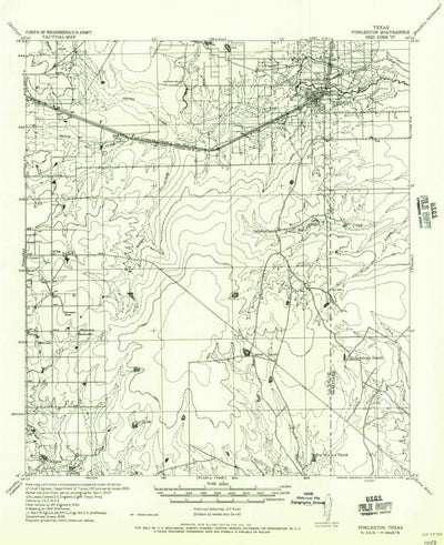 United States Geological Survey Fowlerton, TX (1956, 62500-Scale) digital map